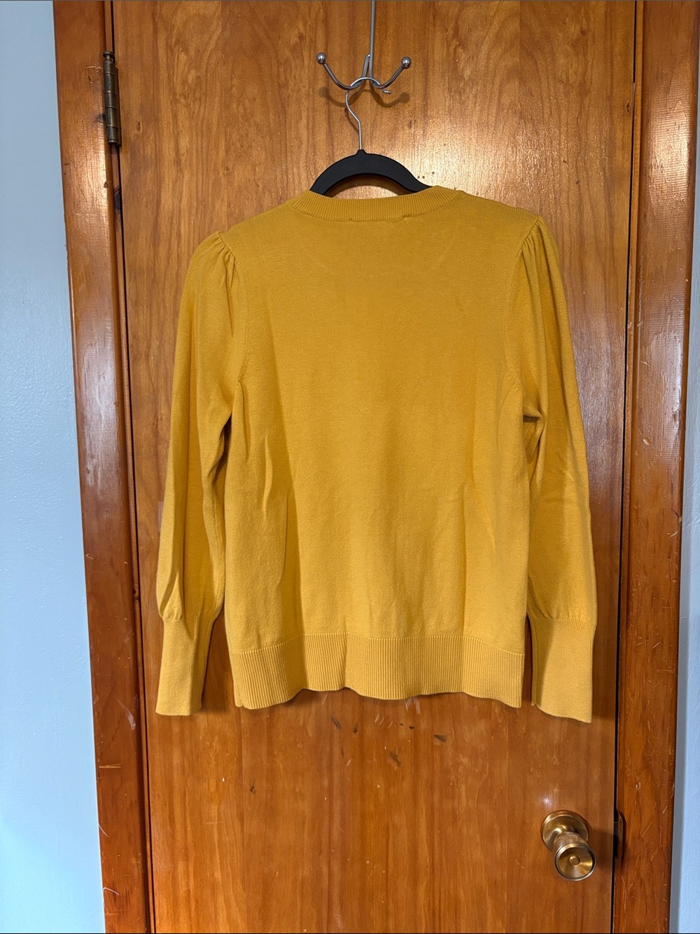 LOFT Women's Mustard Crewneck Sweater - Size M - Picture 4 of 8